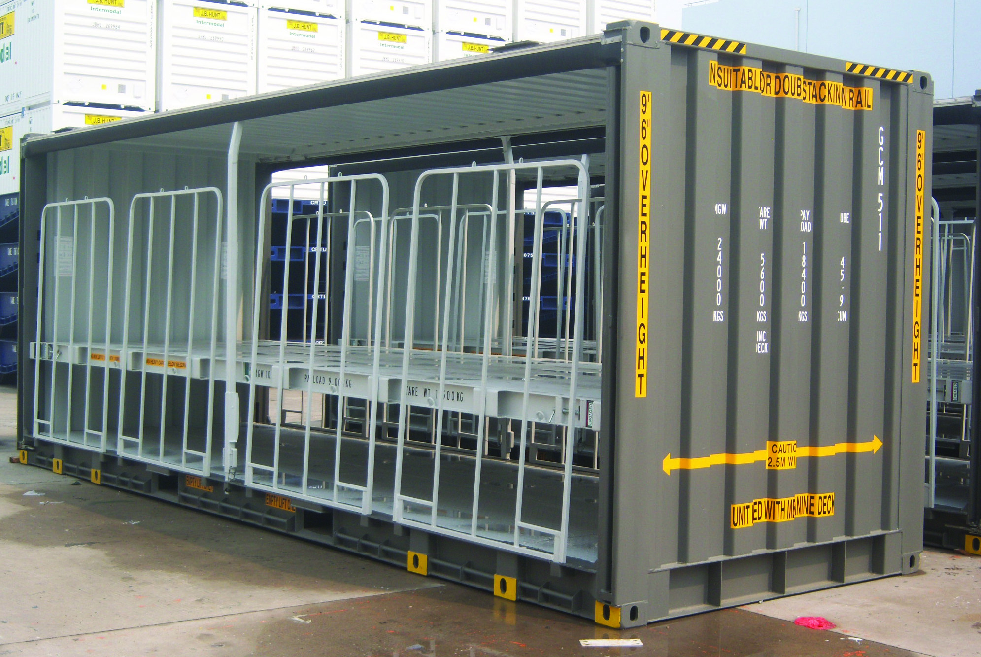 25’ Curtain Side Containers